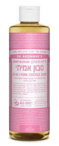 ד"ר ברונרס סבון קסטיליה פריחת הדובדבן (473 מ"ל)