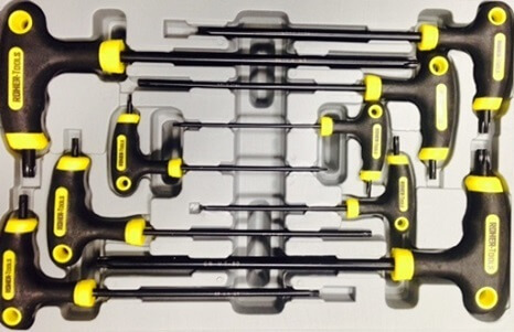 סט 9 מפתחות טורקס ידית T במזוודה ROHER TOOLS