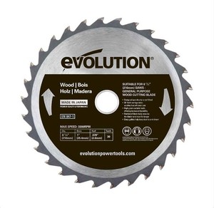 להב למסור עץ 8¼″ / 210 מ״מ 30T | לחיתוך נקי ומדויק – EVOLUTION