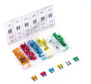 מארז 120 פיוזים גדולים 5 – 30A | לחשמל רכב – ROHER TOOLS