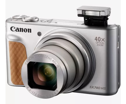 מצלמה דיגיטלית קומפקטית קנון Canon PowerShot SX740 HS Lite Edition כסוף