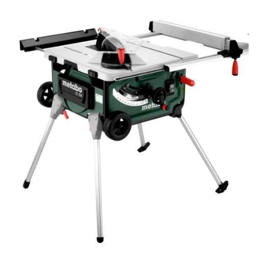 מסור שולחן Metabo TS 254 דגם 600668000 עם סטנד מתקפל וגלגלים להב 254 מ"מ 2000W