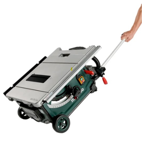 מסור שולחן Metabo TS 254 דגם 600668000 עם סטנד מתקפל וגלגלים להב 254 מ