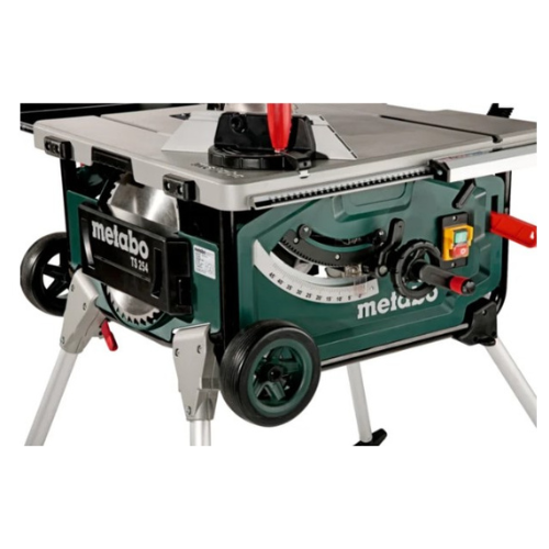 מסור שולחן Metabo TS 254 דגם 600668000 עם סטנד מתקפל וגלגלים להב 254 מ