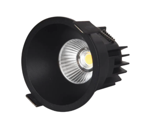 שקוע תקרה ELVIS 12W קוטר 84 מ"מ שחור CCT semicom