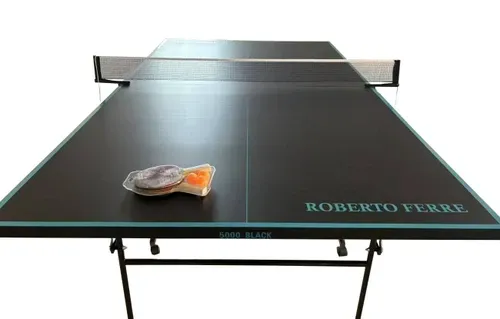 חבילת הכל כלול לשולחן טניס פנים ROBERTO FERRE BLACK TT5000