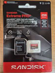 כרטיס SD 256 GB MICRO EXTREEM PRO
