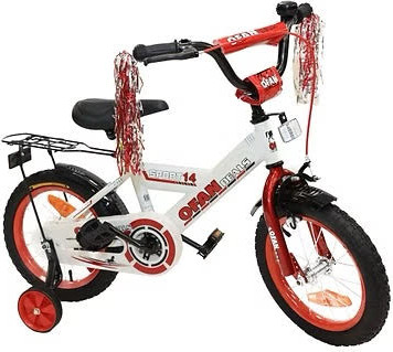 אופני BMX לילדים עם מושב מתכונן, פעמון וסבל אחורי מידה 