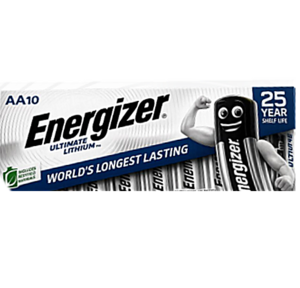 מארז 10 סוללות ליתיום AA אנרג