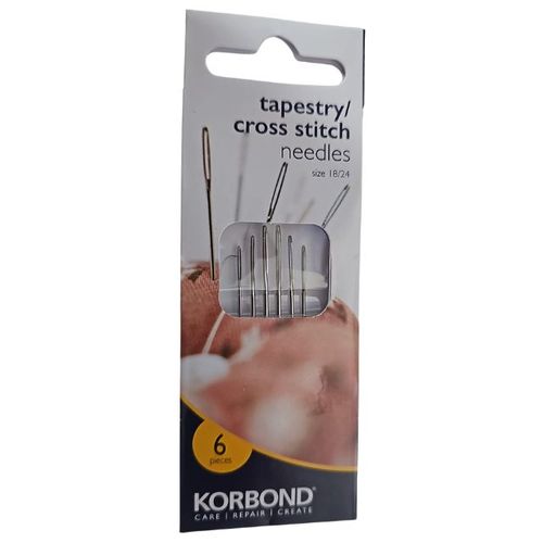 מחטים לרקמת Korbond, מידות 18-24, ?6 יחידות