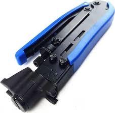 לוחץ מחברי Coax CASTOR TOOLS | תואם RG-11, RG-6 ו-RG-59