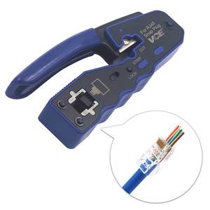 לוחץ תקעי תקשורת CASTOR TOOLS LS-168R | כלי רצ׳ט מקצועי למחברי RJ45