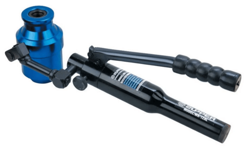 מנקב פאנץ׳ הידראולי CASTOR TOOLS | סט מנקבים עם 2 ברגי משיכה ישר/זוויתי