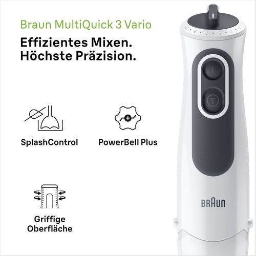 בלנדר מוט בראון מקצועי מנירוסטה 750W | Braun MQ3100