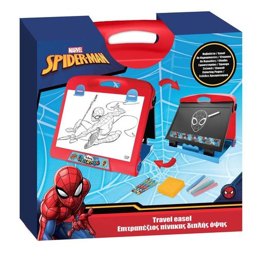 לוח ציור דו צדדי עם ידית נשיאה Spider-Man