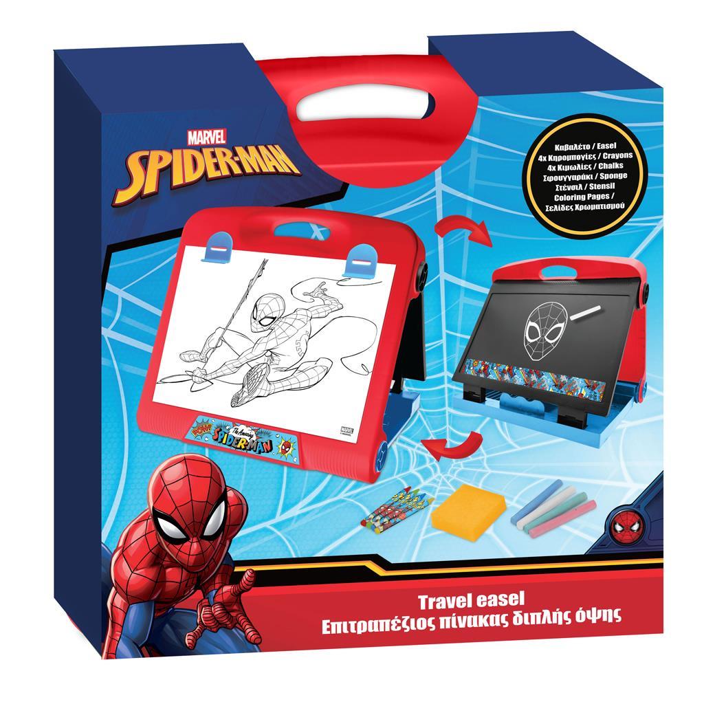 לוח ציור דו צדדי עם ידית נשיאה Spider-Man