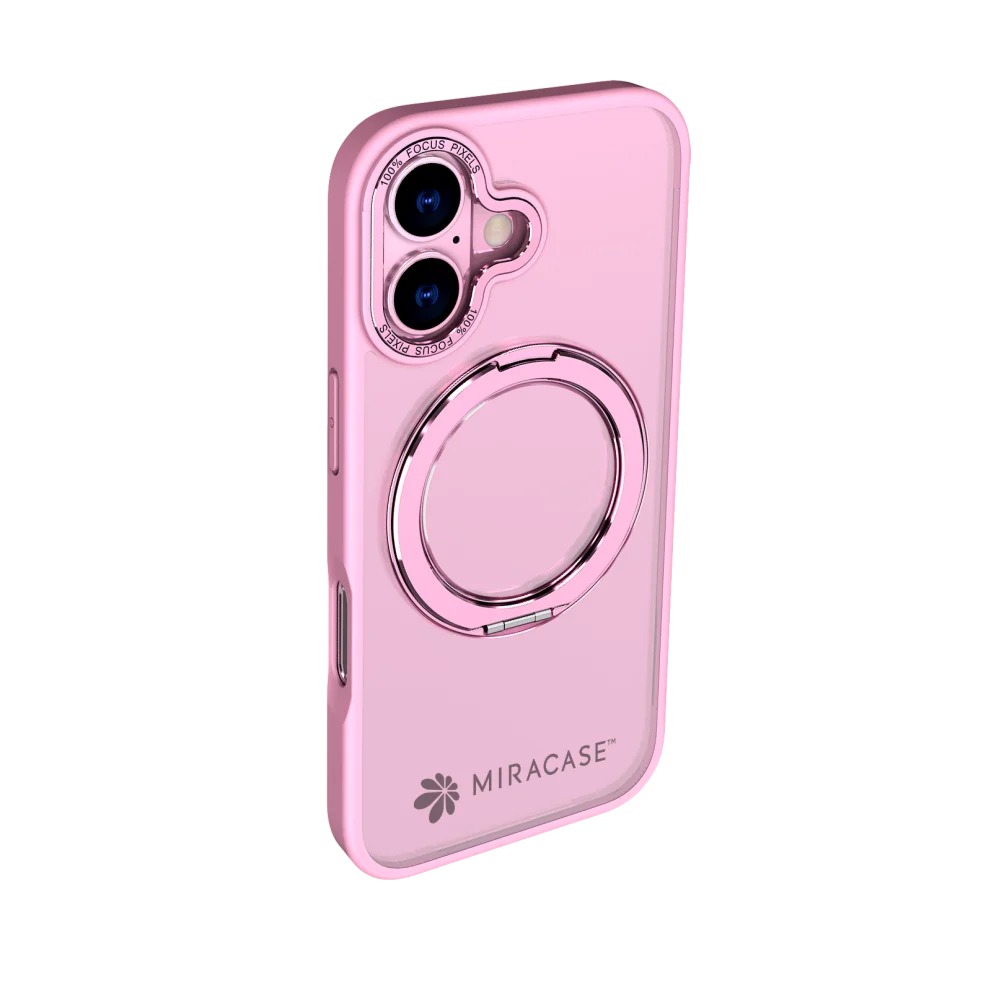 כיסוי ורוד עבור Miracase Miraring iPhone 17