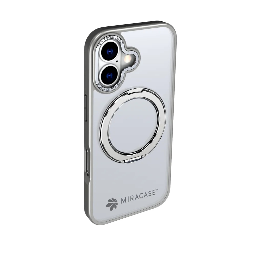 כיסוי אפור עבור Miracase Miraring iPhone 17