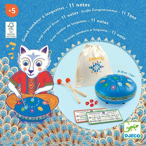 כלי נגינה - תוף מתכת 11 תווים