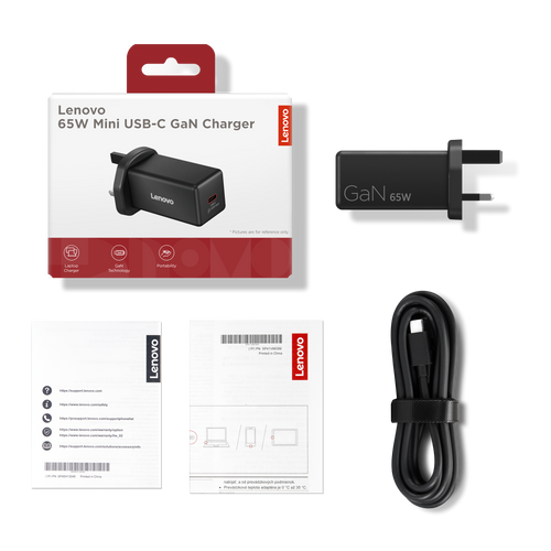Lenovo 65W Mini USB-C GaN Charger G0A665WBEU לנובו