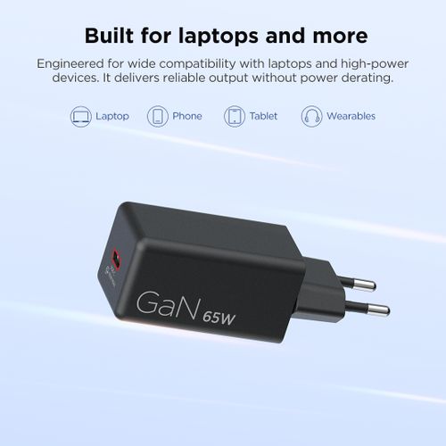 Lenovo 65W Mini USB-C GaN Charger G0A665WBEU לנובו