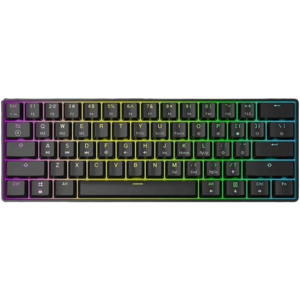 מקלדת גיימינג אופטו־מכנית שחורה | SKYLOONG GK61 RGB Glacier Yellow