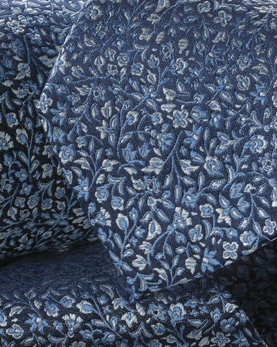 עניבה יוקרתית Royal blue silk floral tie
