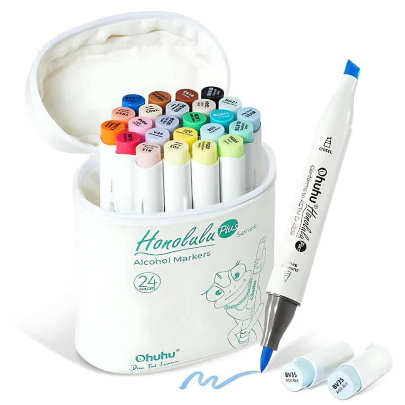 סט 24 מרקרים אלכוהוליים Honolulu Plus