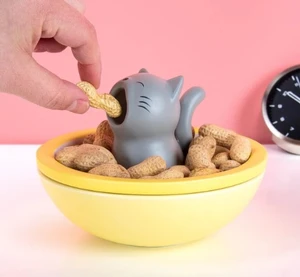 קערת פיצוחים חתול רעב Hungry Cat 