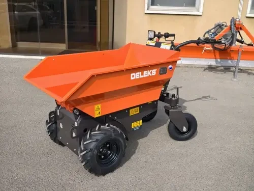 מריצה חשמלית ממונעת DELEKS ME500EL עם ארגז העמסה וכושר נשיאה של עד 500 ק