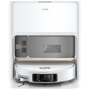 שואב אבק רובוטי שוטף MOVA דגם V70 Ultra Complete X White בצבע לבן