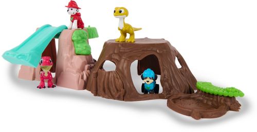 מפרץ ההרפתקאות: אי הדינוזאורים - ערכות משחק מפל ומחבוא דינו עם 4 דמויות