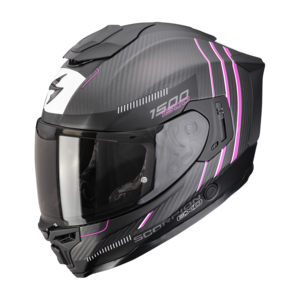 קסדת סקורפיון קרבון שח/ור - SCORPION EXO-1500 AIR ZITY 