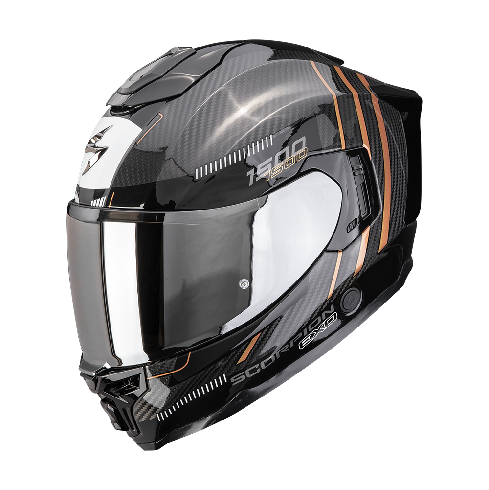 קסדת סקורפיון קרבון שח/זה - SCORPION EXO-1500 AIR ZITY