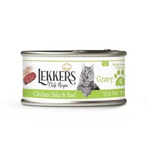 Lekkers Chicken flake & Beef 85g No.6 - gravy