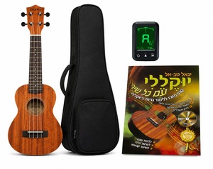 יוקללה OHANA SK-10 עם נרתיק, ספר לימוד וטיונר | מיוזיקזול כלי נגינה