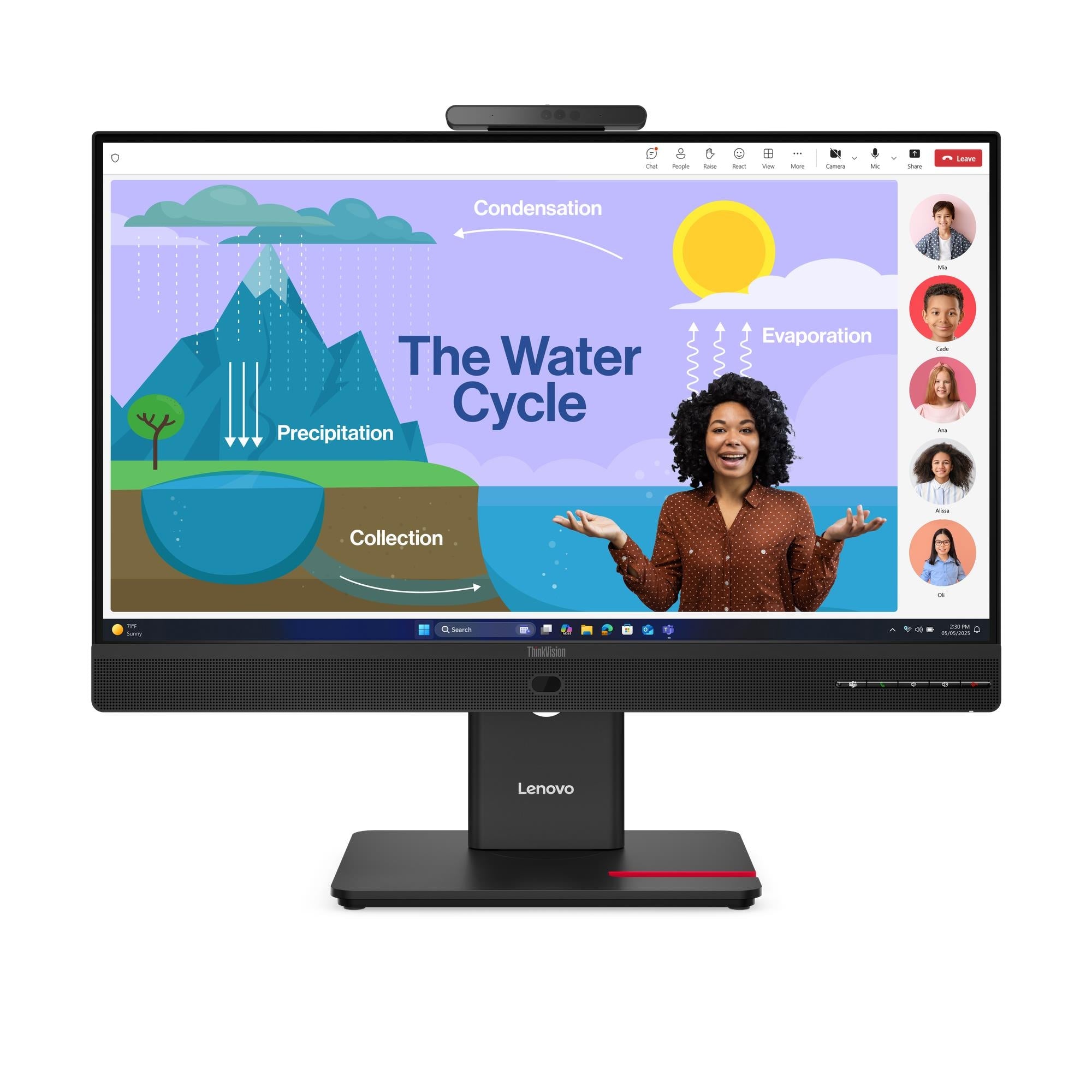 מסך מחשב LENOVO ThinkVision T24D-4v 23.8"|1920x1080|RJ45|3YRW 64B7UAT1IS 