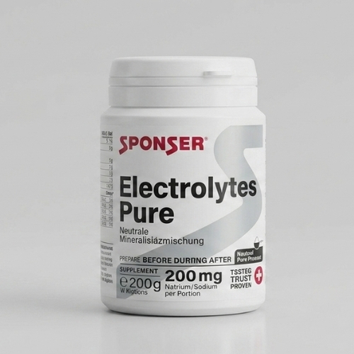 אבקת אלקטרוליטים טהורה – ספונסר Sponser Electrolytes Pure (200 גרם)