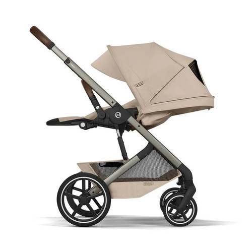 עגלת תינוק Balios TS6 עם אמבטיה וסלקל Cloud G צבע Cybex Almond Beige 