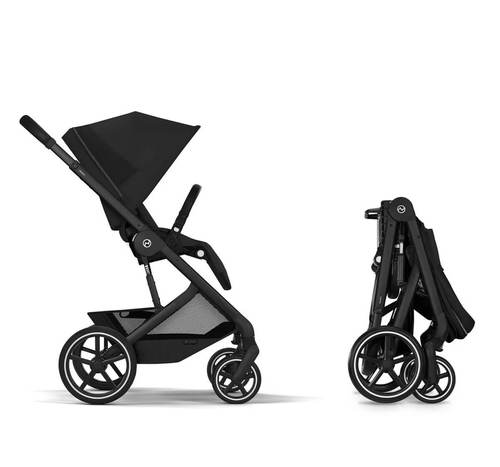 עגלת תינוק Balios TS6 עם אמבטיה וסלקל Cloud G צבע Cybex Moon Black 