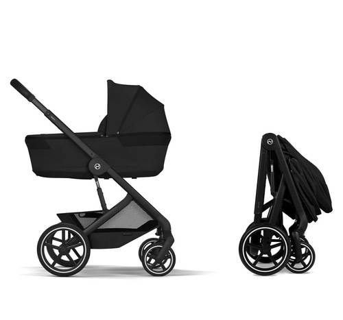 עגלת תינוק Balios TS6 עם אמבטיה וסלקל Cloud G צבע Cybex Moon Black 