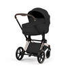 עגלת תינוק משולבת Priam 5 צבע Sepia Black שלדה רוזגולד Cybex