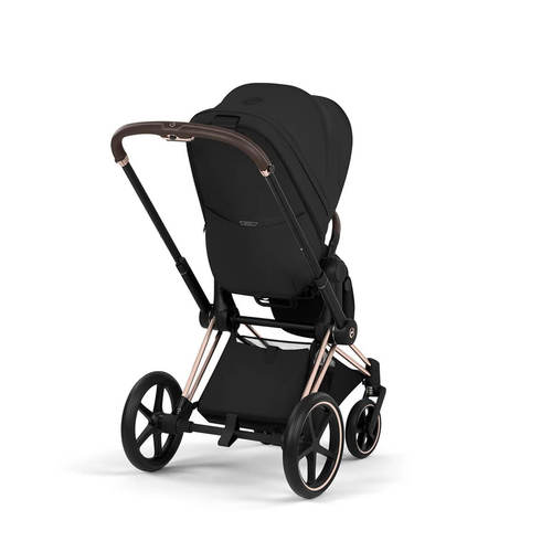 עגלת תינוק משולבת Priam 5 צבע Sepia Black שלדה רוזגולד Cybex