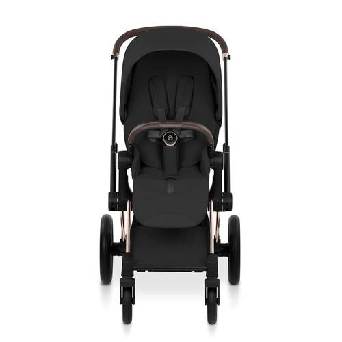 עגלת תינוק משולבת Priam 5 צבע Sepia Black שלדה רוזגולד Cybex