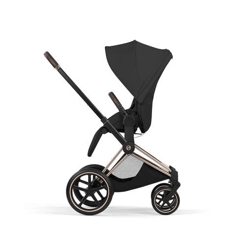 עגלת תינוק משולבת Priam 5 צבע Sepia Black שלדה רוזגולד Cybex