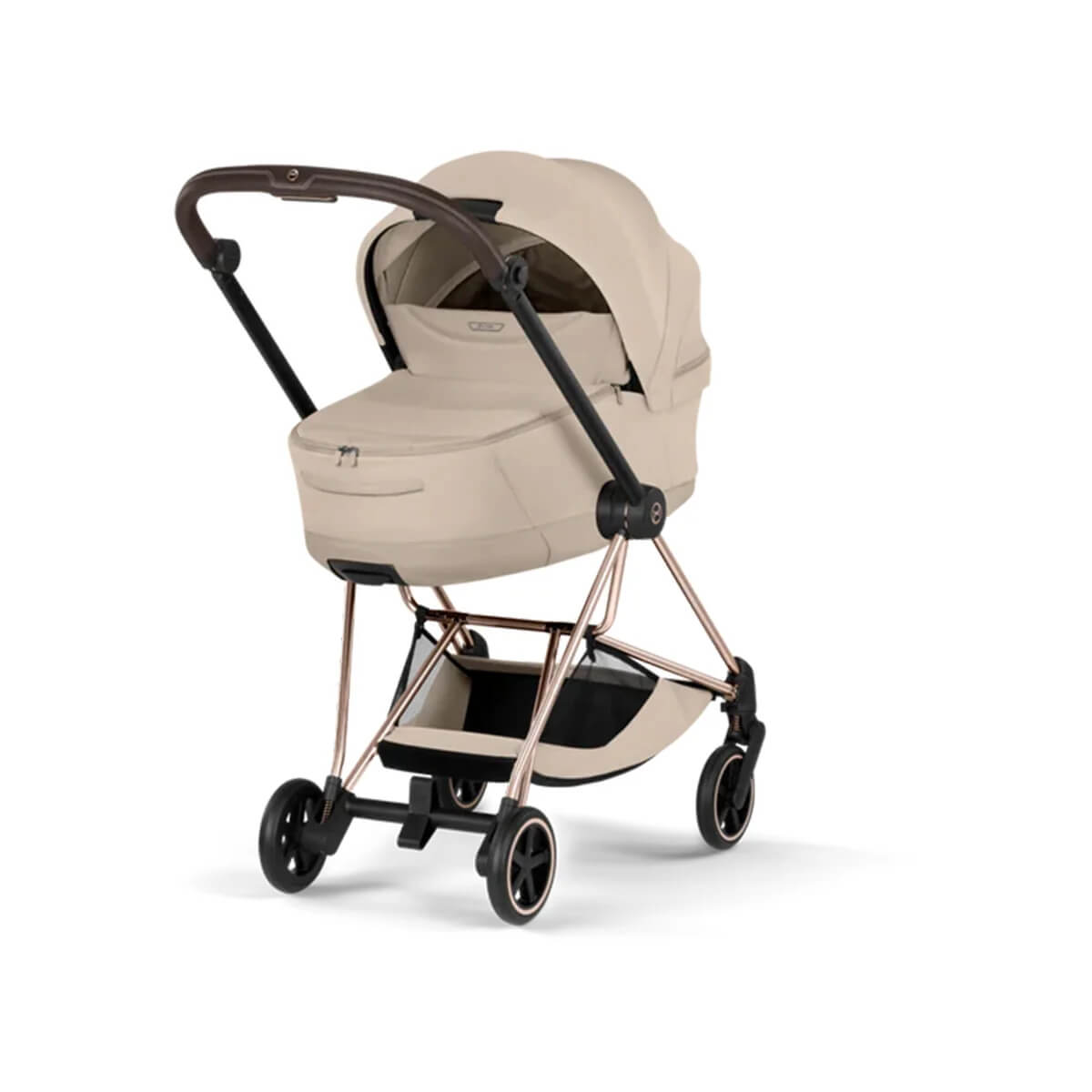 עגלת תינוק משולבת Mios 4 צבע Cozy Beige שלדה רוזגולד Cybex