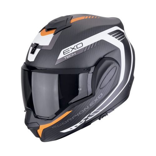 קסדת סקורפיון קרבון נפתחת שח/לב/כת - SCORPION EXO-TECH EVO COSY