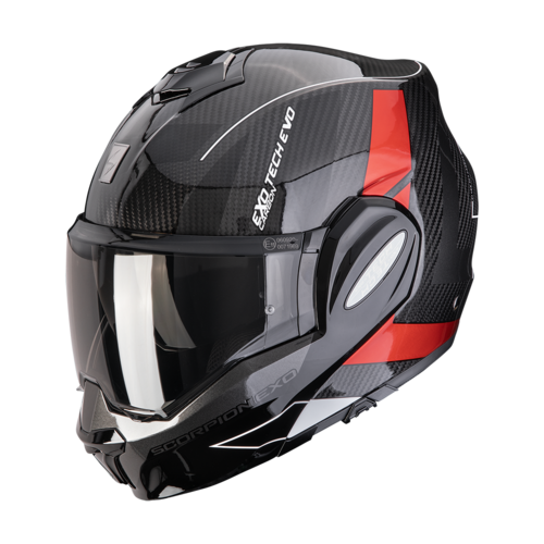 קסדת סקורפיון קרבון נפתחת שח/אד - SCORPION EXO-TECH EVO CAD