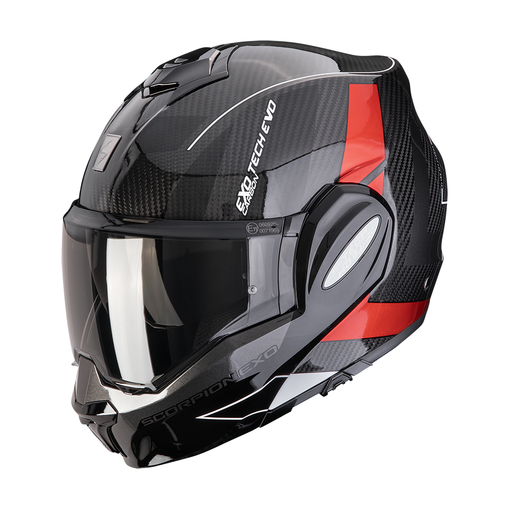 קסדת סקורפיון קרבון נפתחת שח/אד - SCORPION EXO-TECH EVO CAD
