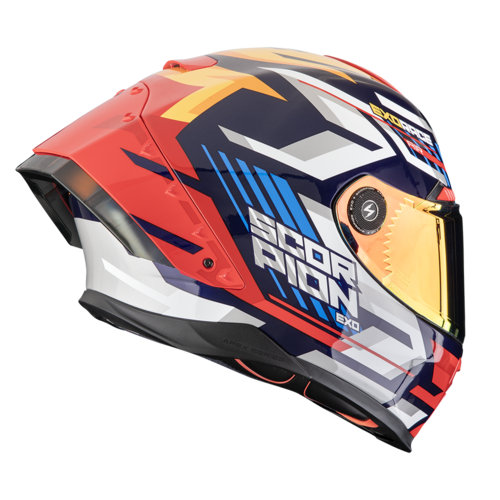 קסדת קרבון סקורפיון לב/אד/צה - SCORPION EXO-RACE AIR KOBRA